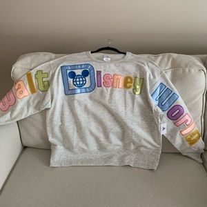 Walt Disney World Rainbow Appliqué Sweatshirt